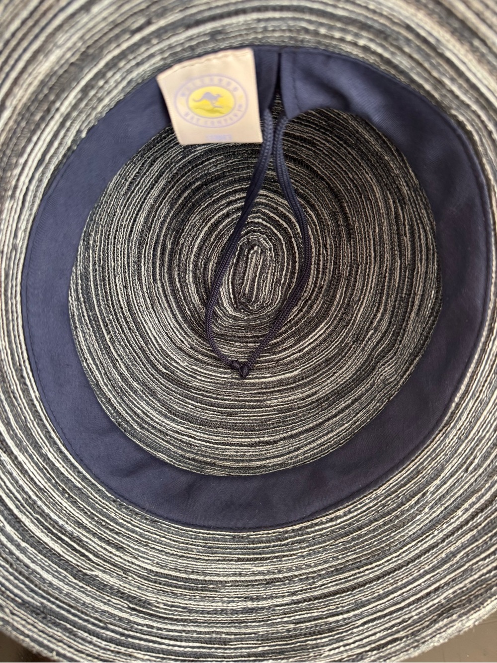 Wallaroo Sydney Wide-Brim Woven Denim Blue Sun Hat - Picture 4 of 10
